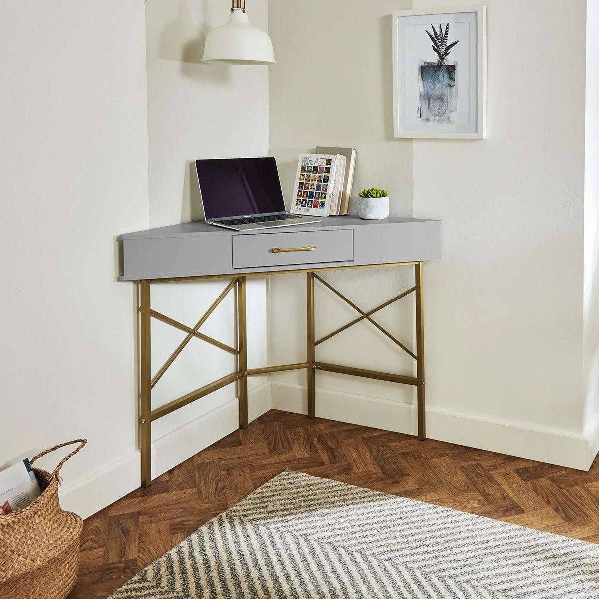 OUTLET - Marie Corner Desk - Grey