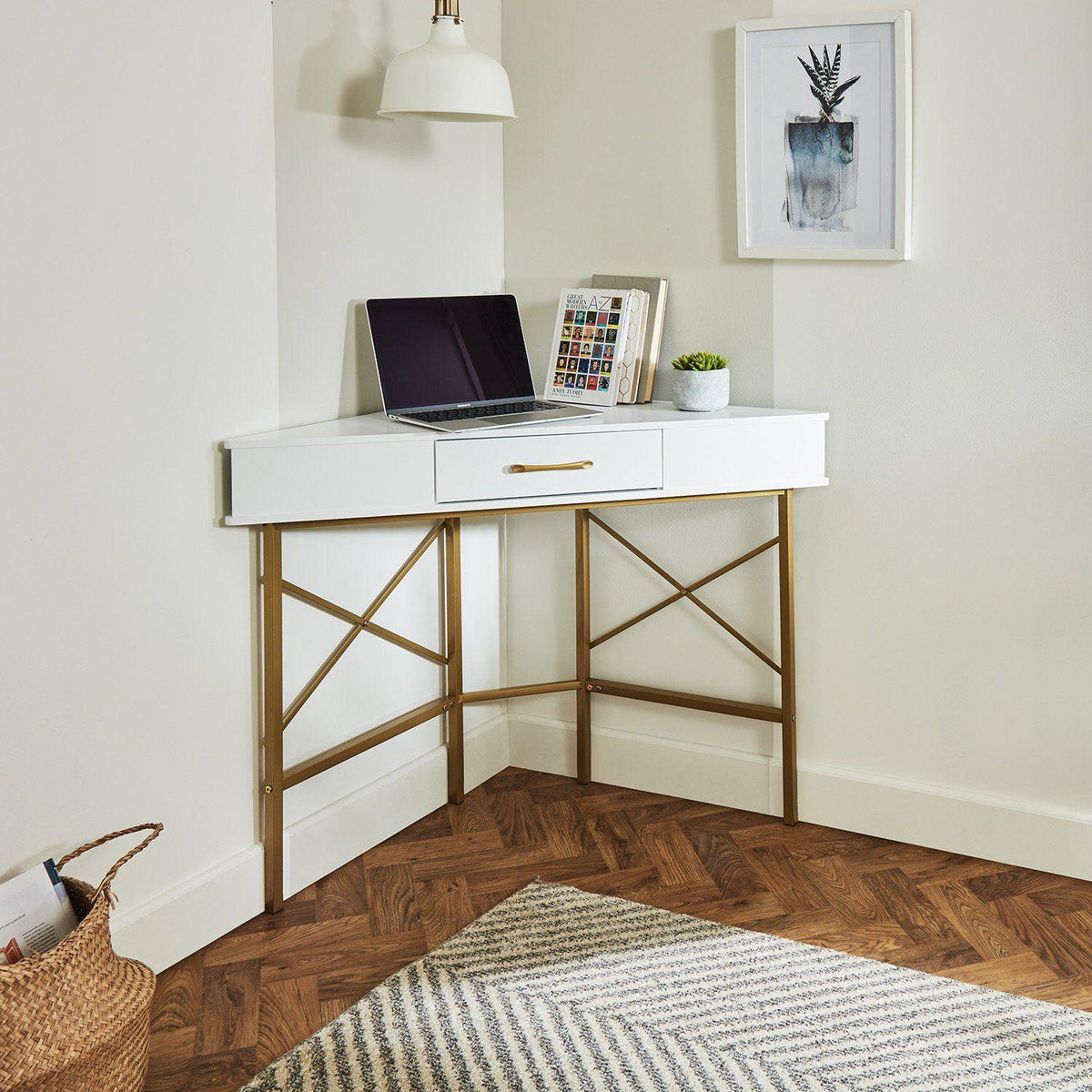 OUTLET - Marie Corner Desk - White