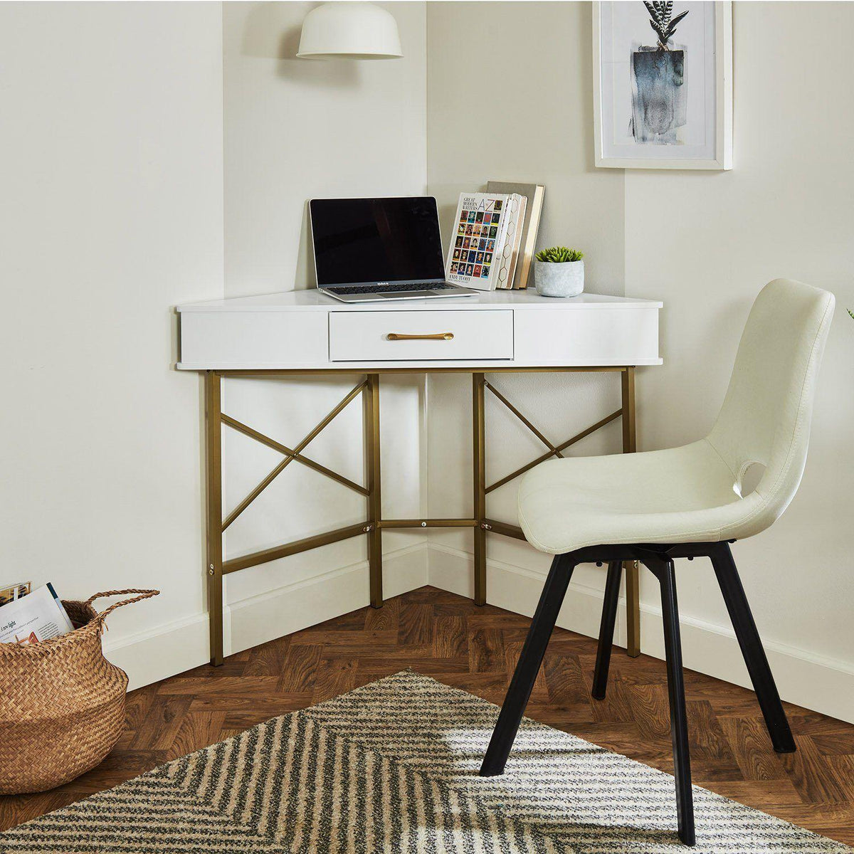 OUTLET - Marie Corner Desk - White