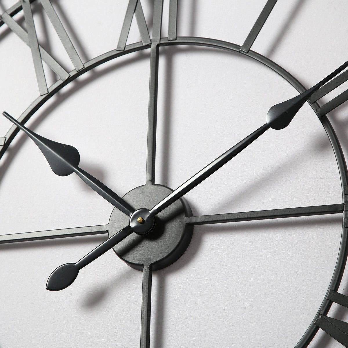 OUTLET - Riseley Skeleton Wall Clock - Black