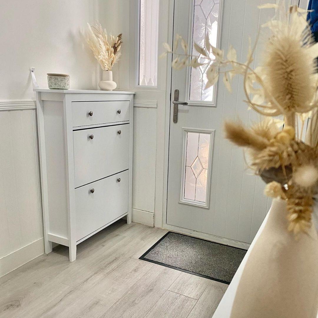 OUTLET - Sandhurst Shoe Cabinet - 3 Door - White