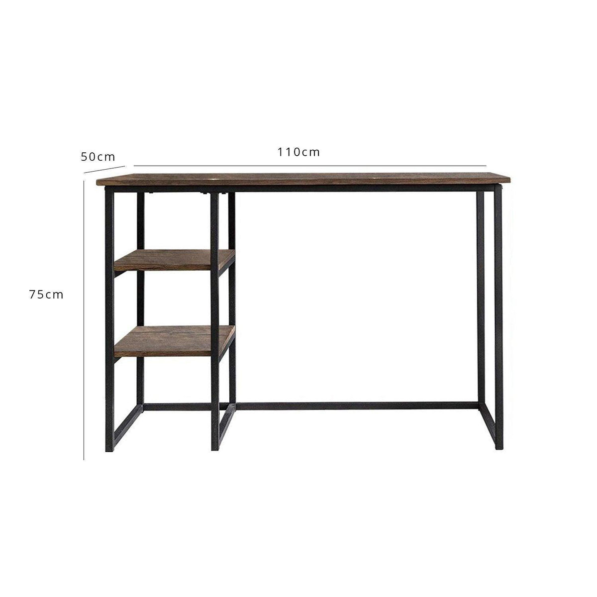 OUTLET - Sheffield Industrial Desk with Shelves