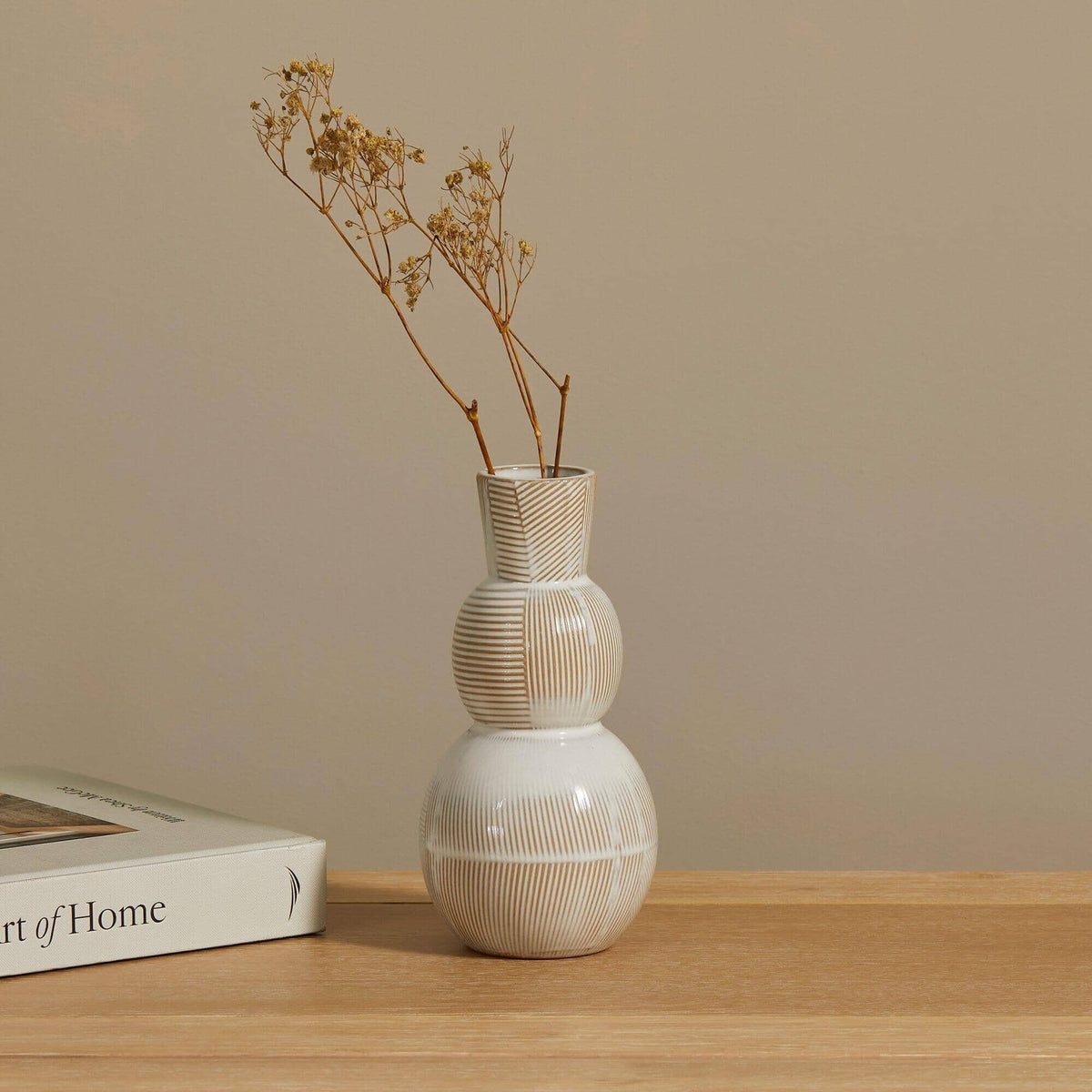 OUTLET - Colden 20cm Ceramic Vase - White