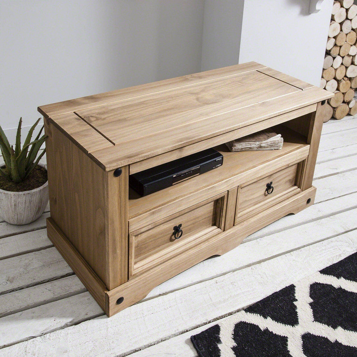 Outlet - Solid Wood TV Unit - Pine