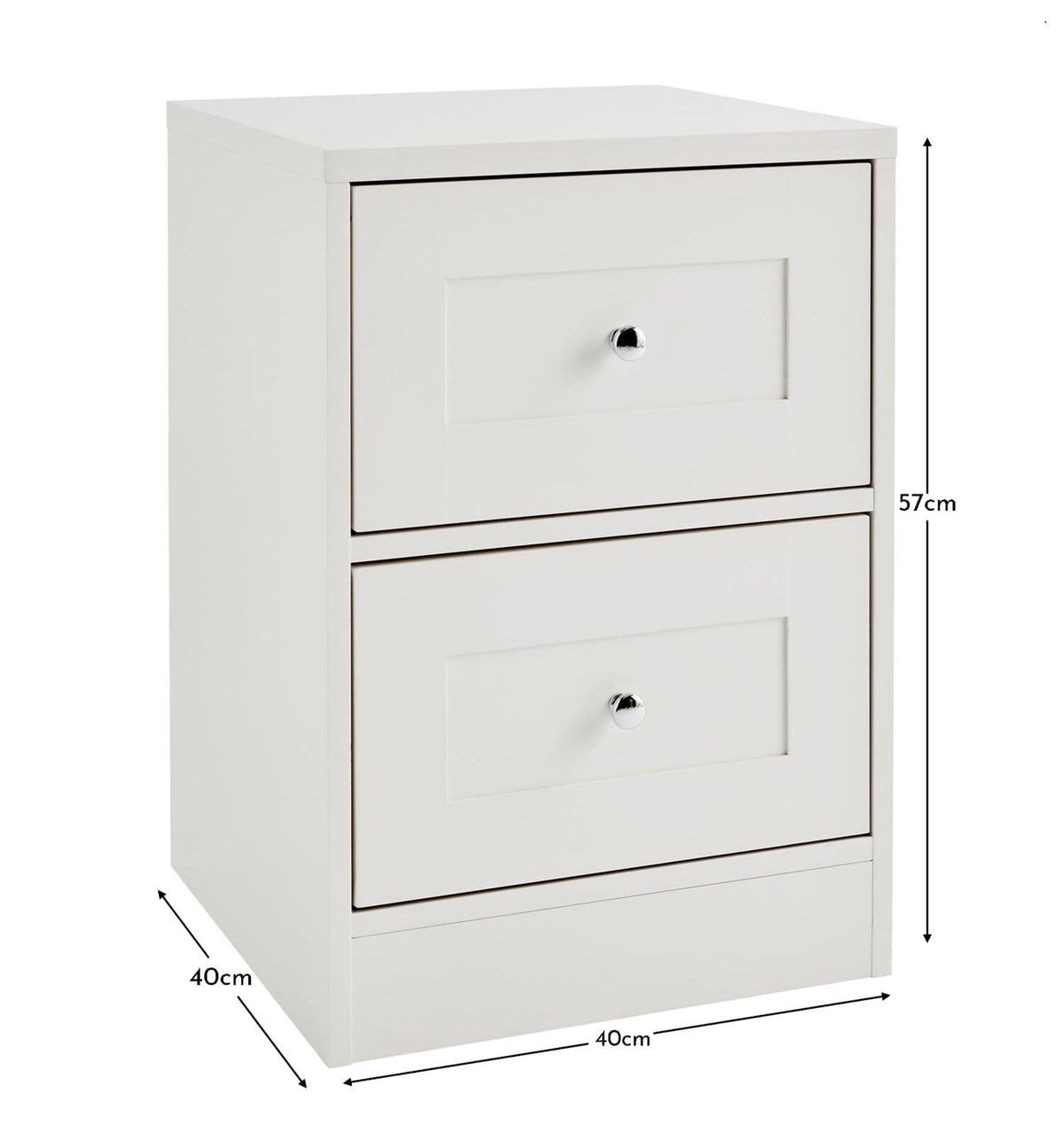 Stevie Bedside Table - White