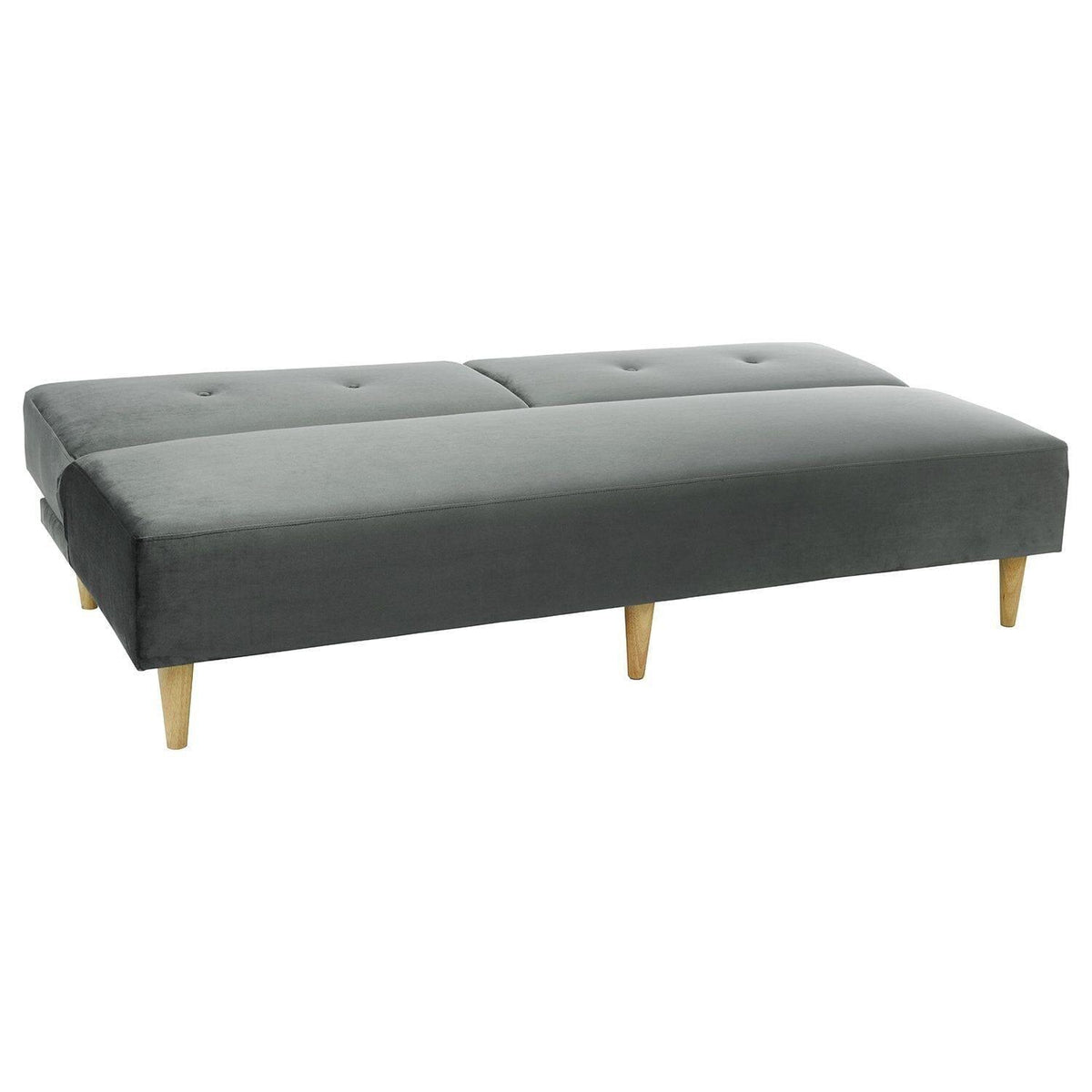 Outlet - Tamsin click clack sofa bed - grey velvet