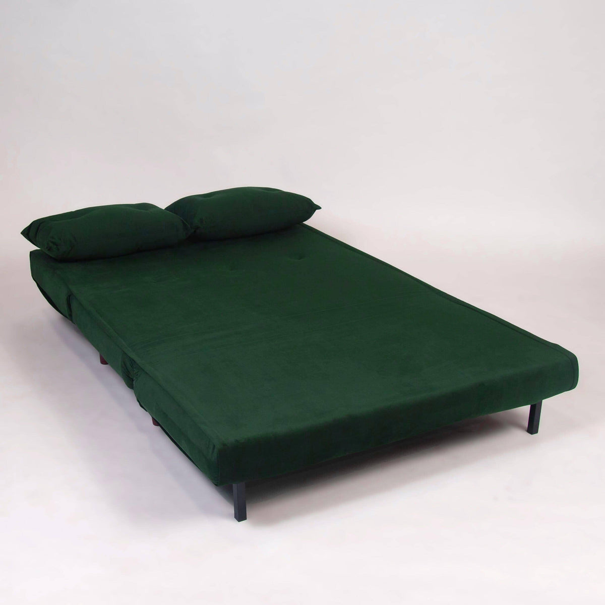 OUTLET - Una 2 Seater Double Sofa Bed - Green Velvet