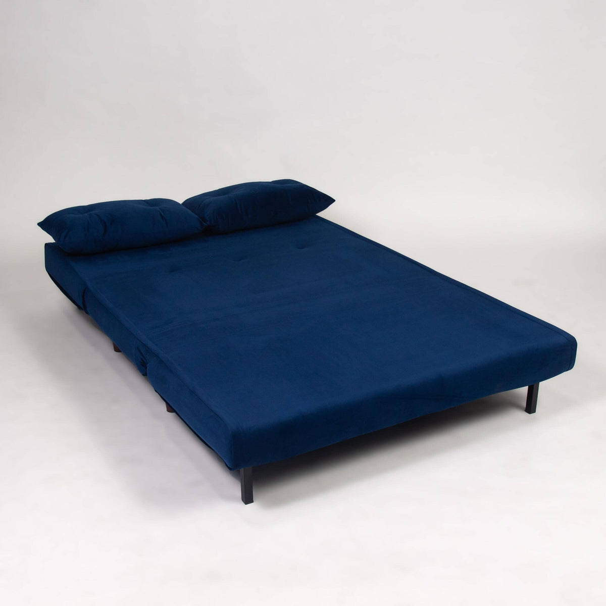 OUTLET - Una 2 Seater Double Sofa Bed - Blue Velvet