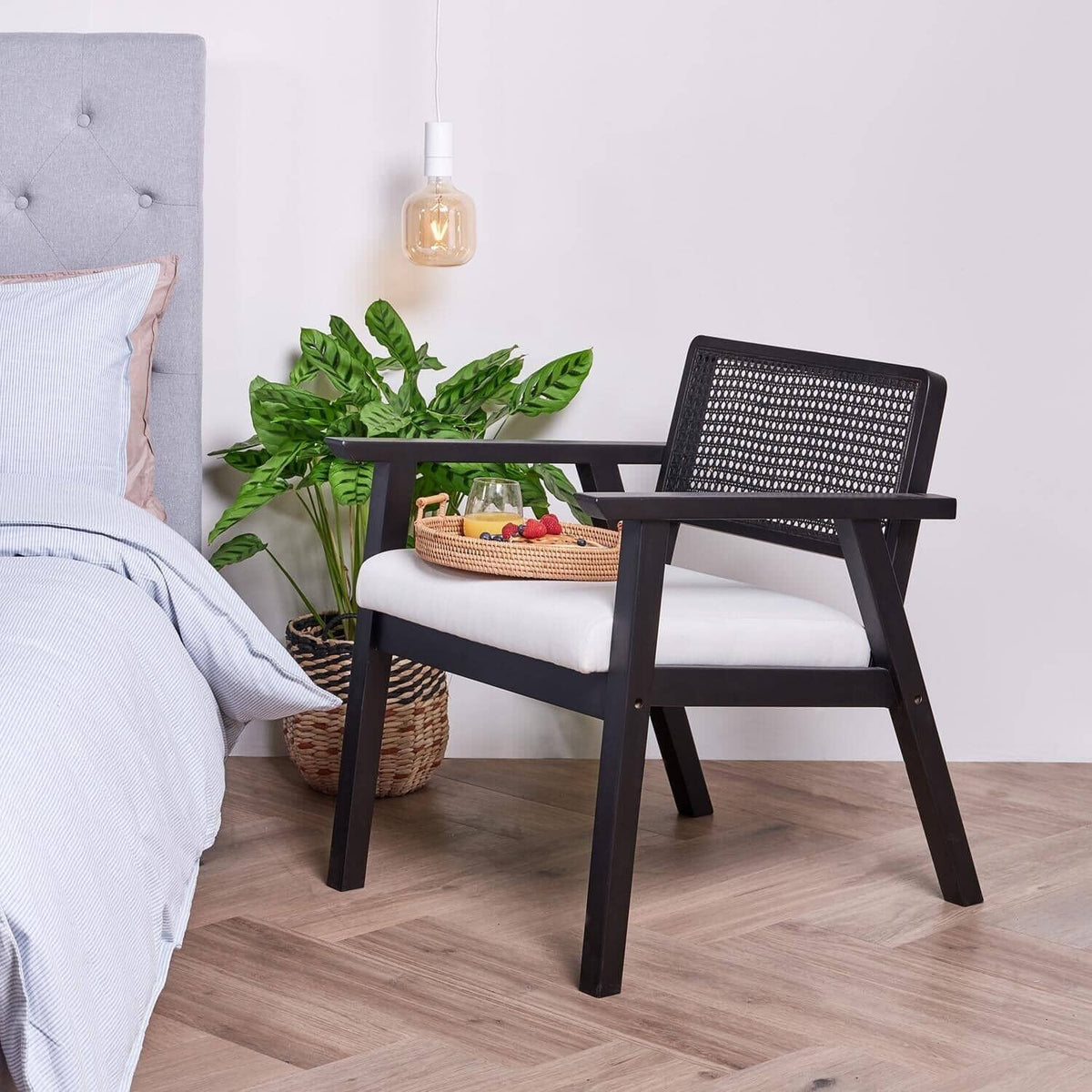 Outlet - Willow Armchair Stained Black