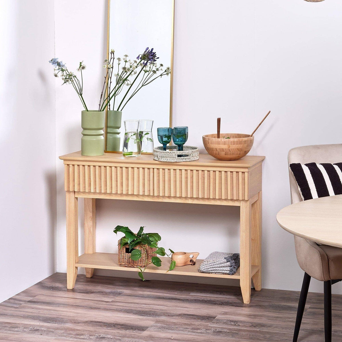 OUTLET - Willow Pale Oak Console Table