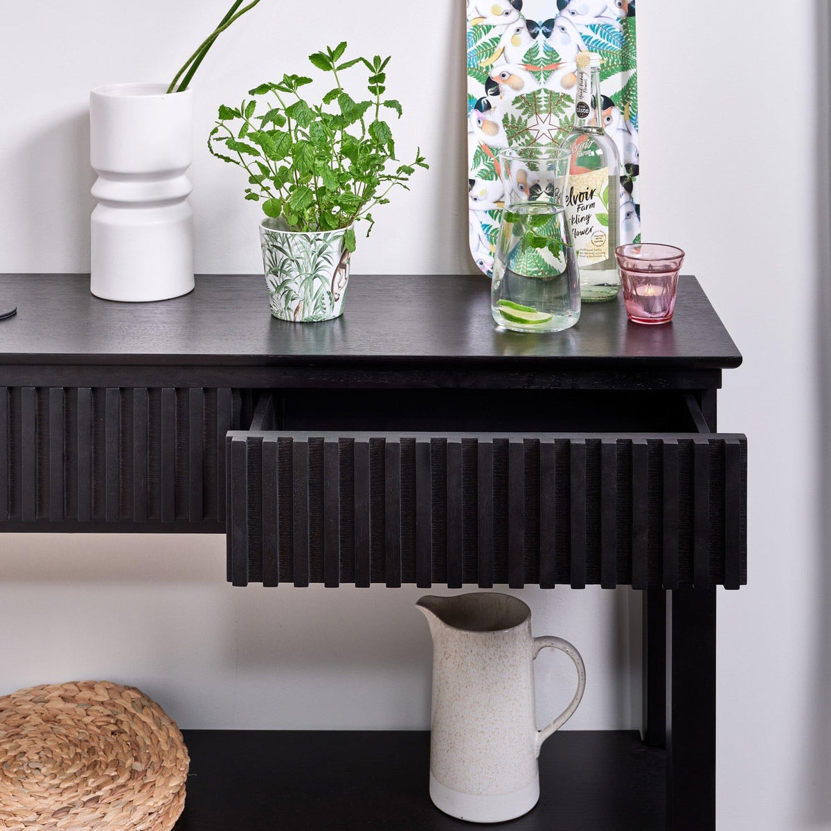 OUTLET - Willow Black Console Table