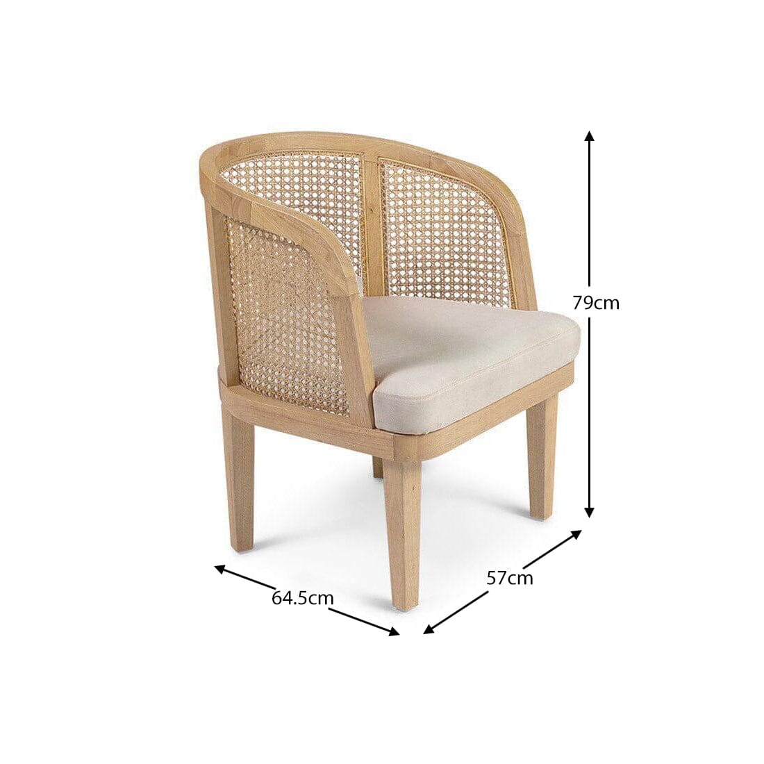 Willow Pale Oak Accent Chair