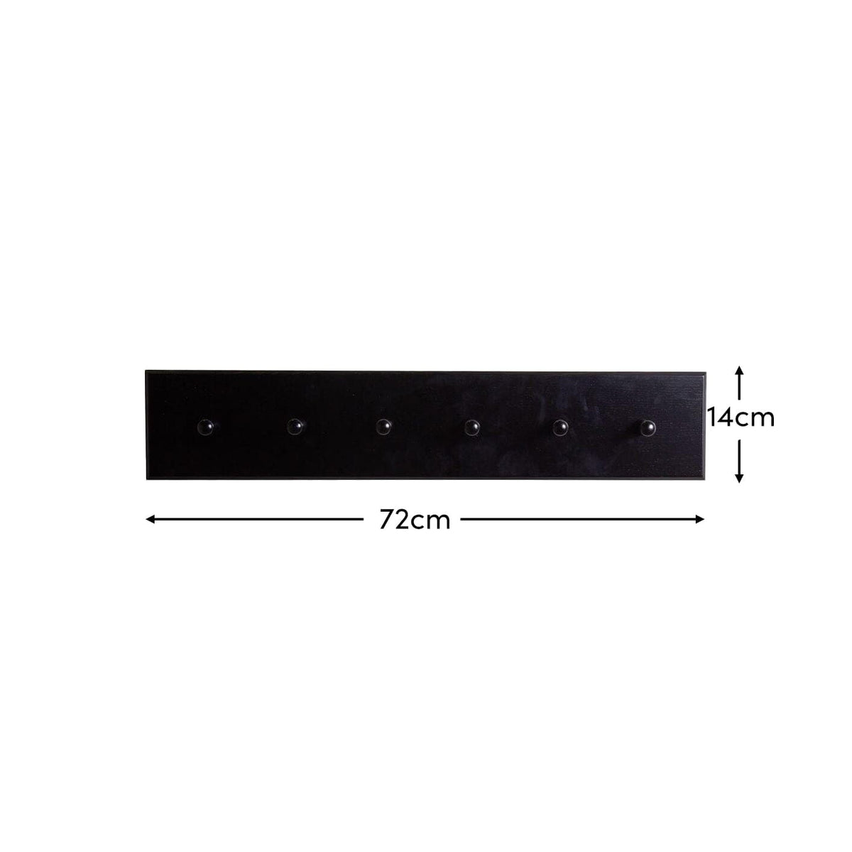 Outlet - Willow Wooden Coat Rack - Black