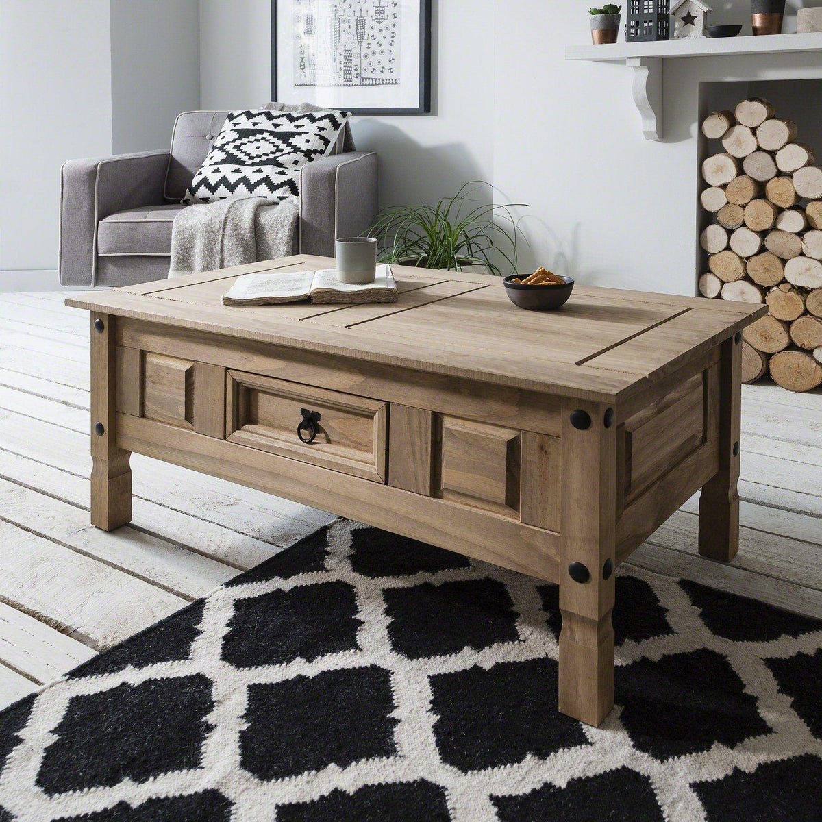 OUTLET - Corona Solid Pine Coffee Table