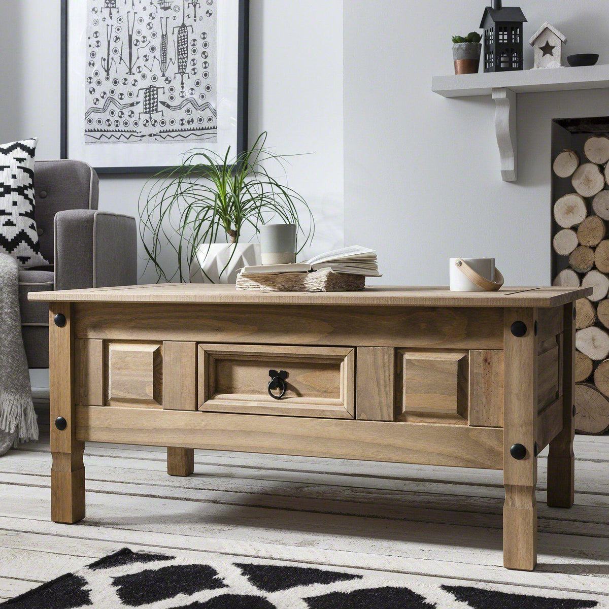 OUTLET - Corona Solid Pine Coffee Table