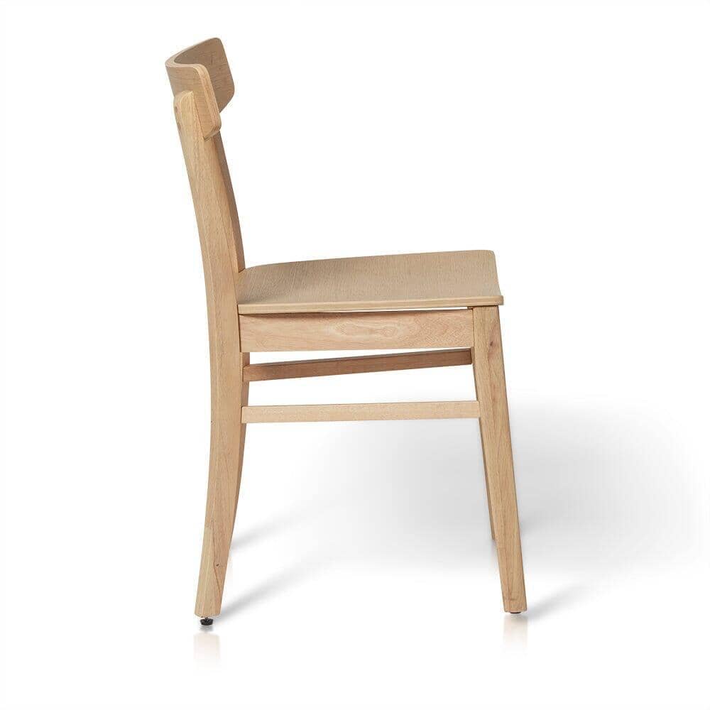 OUTLET - Willow Pale Oak Wooden Dining Chairs - Set of 2