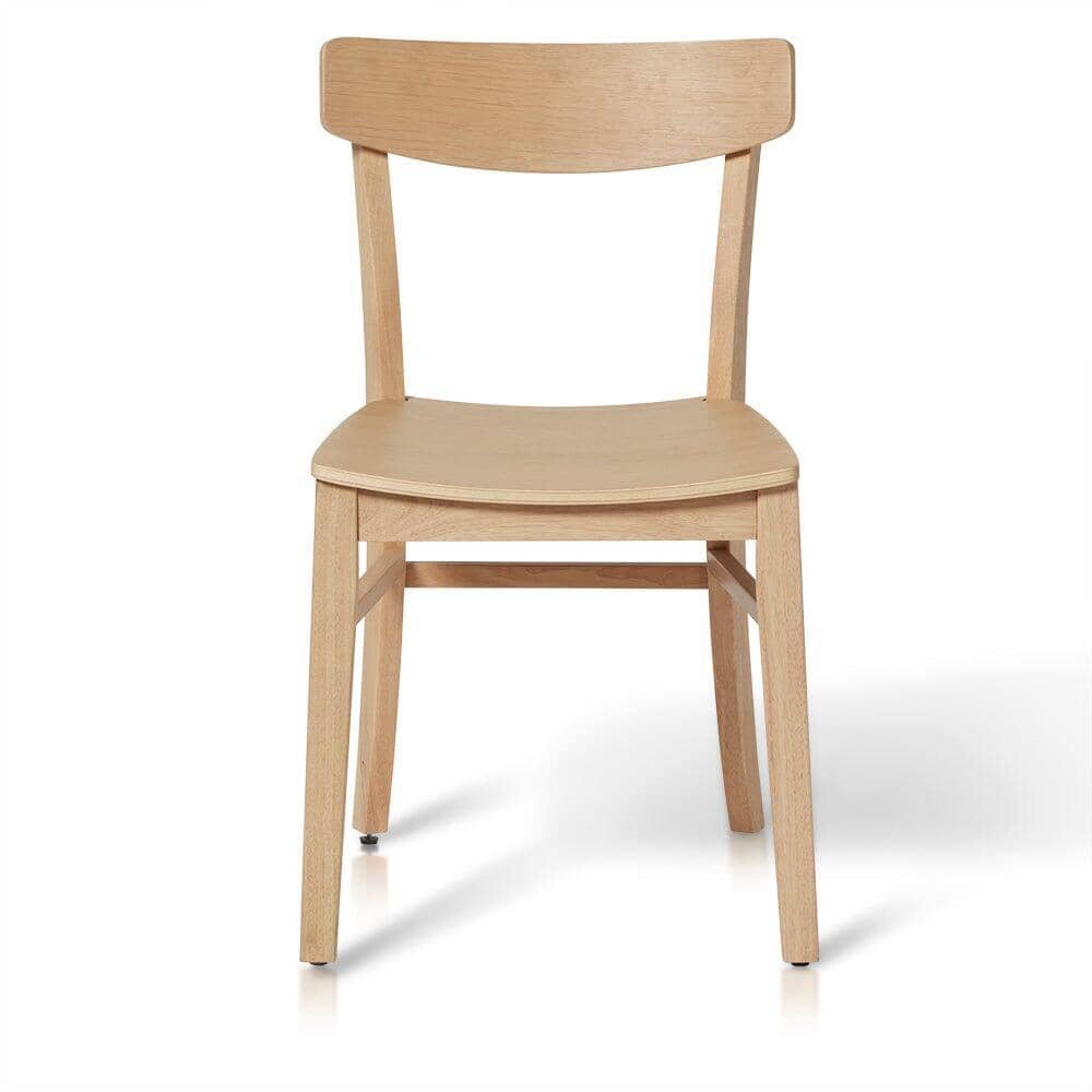 OUTLET - Willow Pale Oak Wooden Dining Chairs - Set of 2