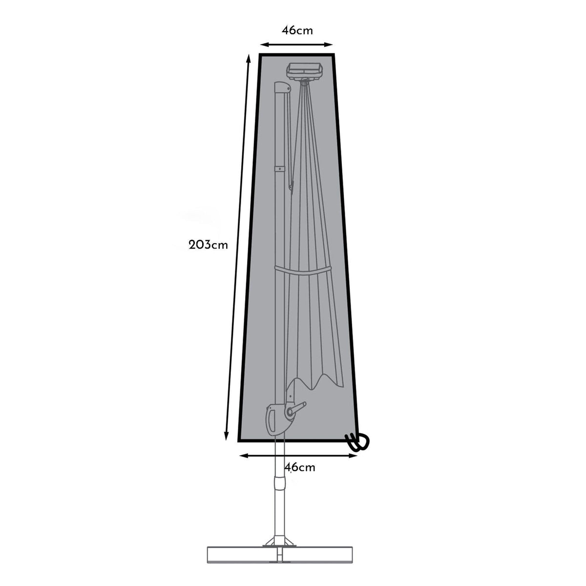 Outlet - Parasol Cover - Lean Over & Cantilever Parasols