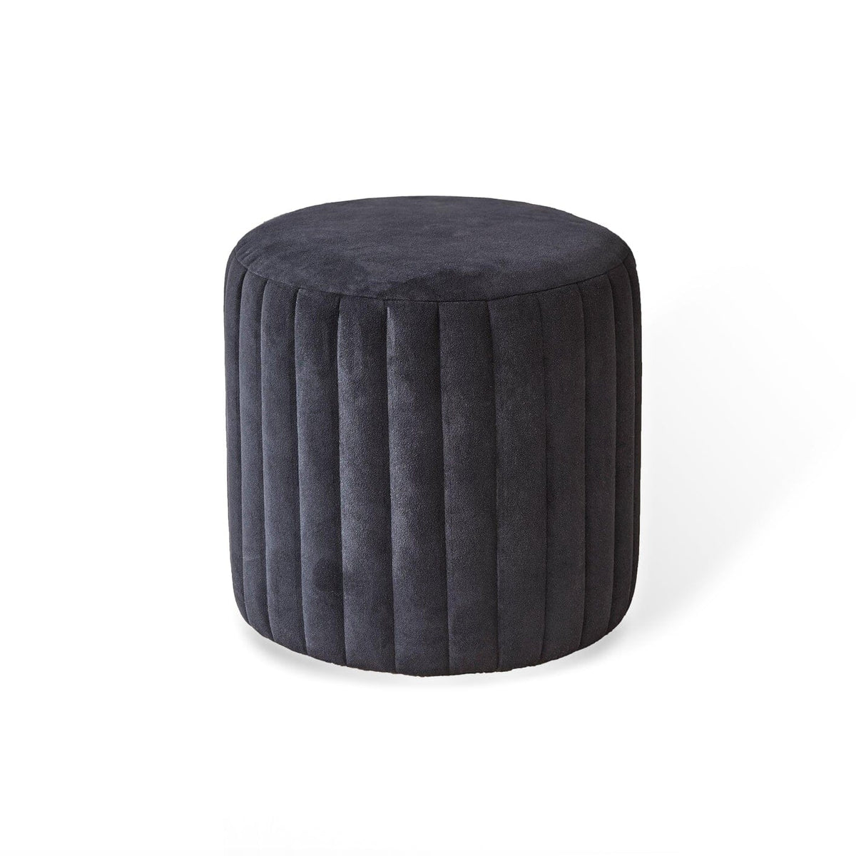 Outlet - Penelope Drum Stool - Black