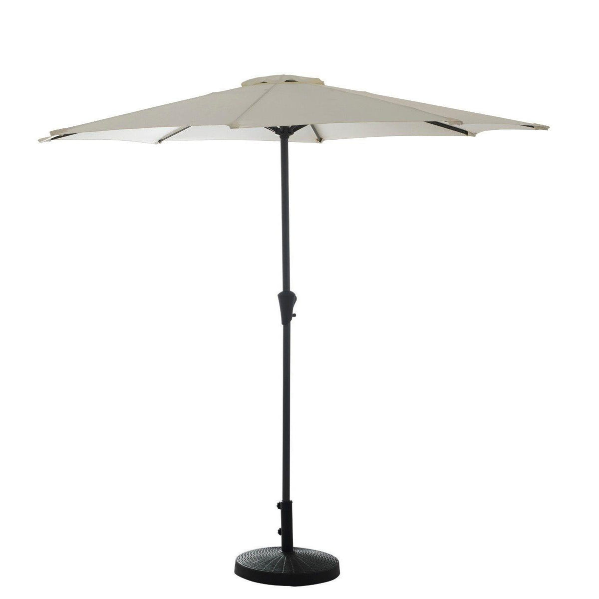 Cream LED Parasol - 2.7m Round with Raincover