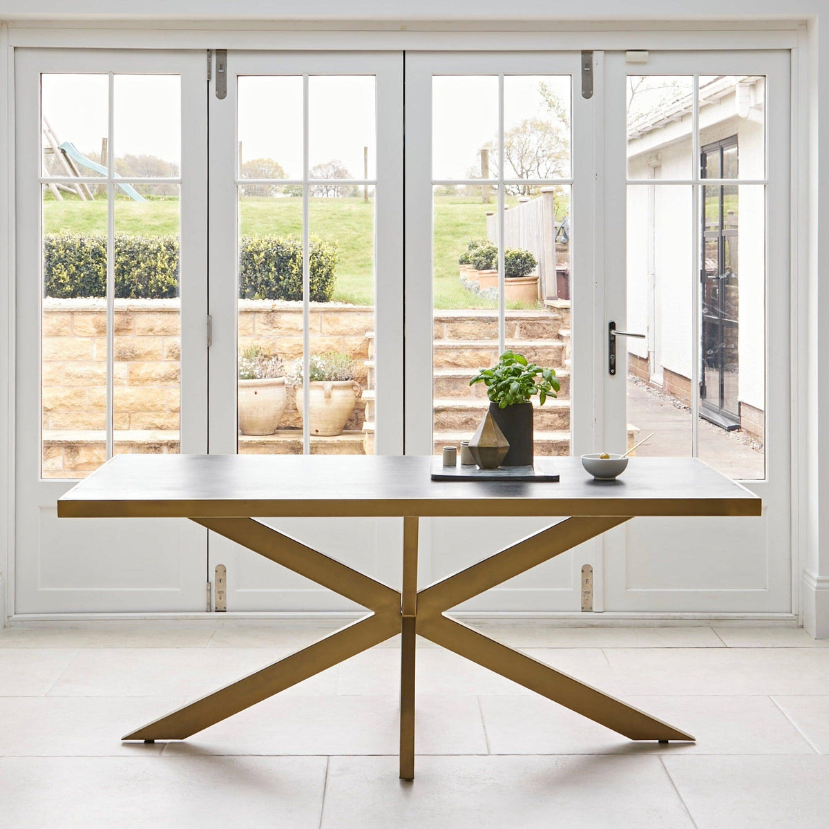 Rayna Jet Black Dining Table