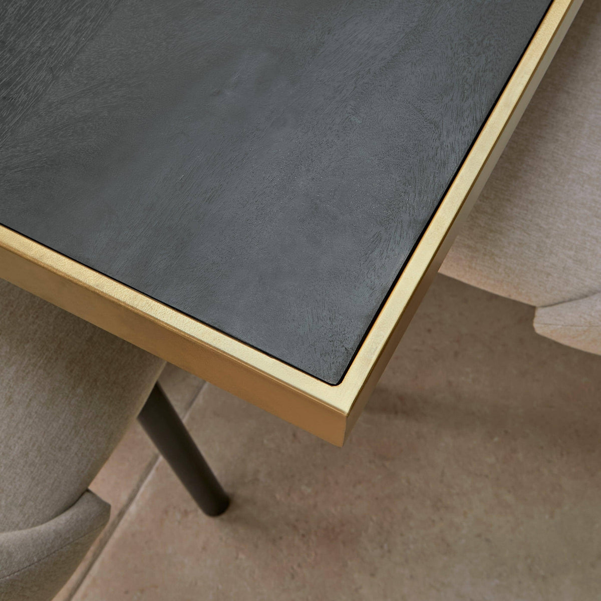 Rayna Jet Black Dining Table