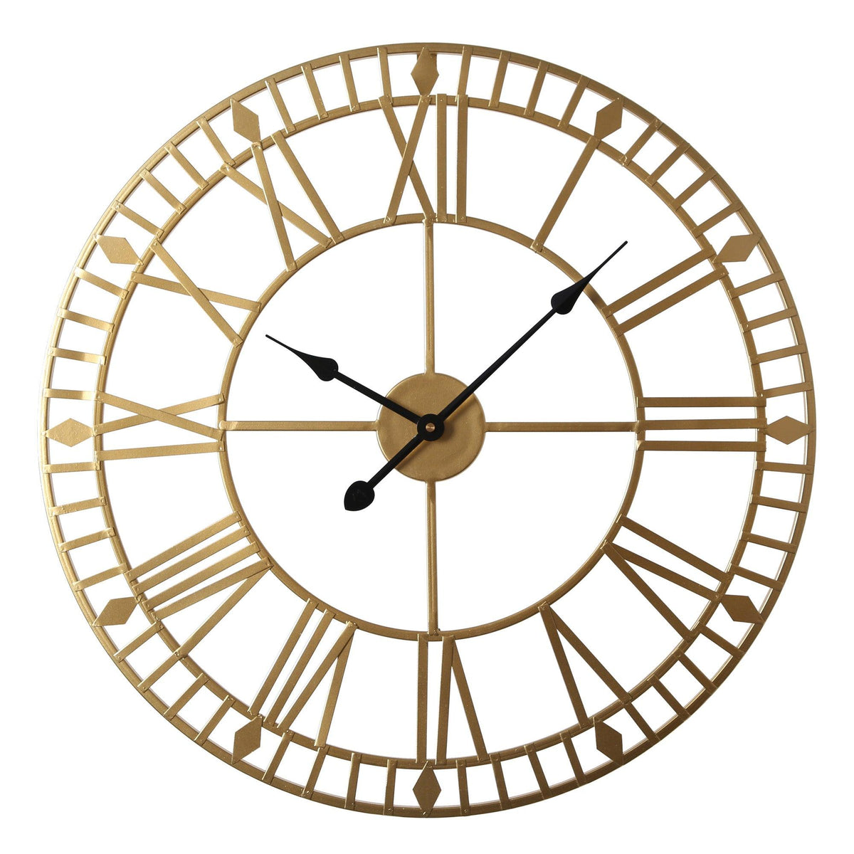 Riseley Skeleton Wall Clock - Gold
