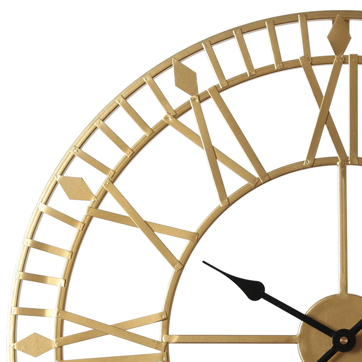 Riseley Skeleton Wall Clock - Gold