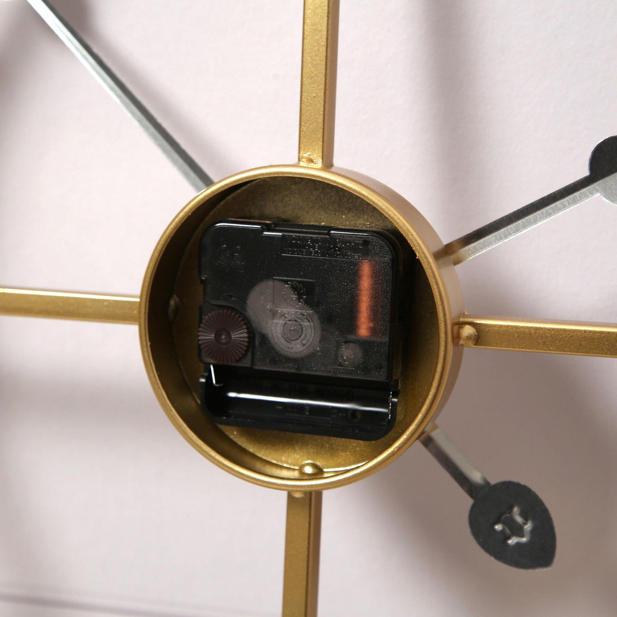 Riseley Skeleton Wall Clock - Gold