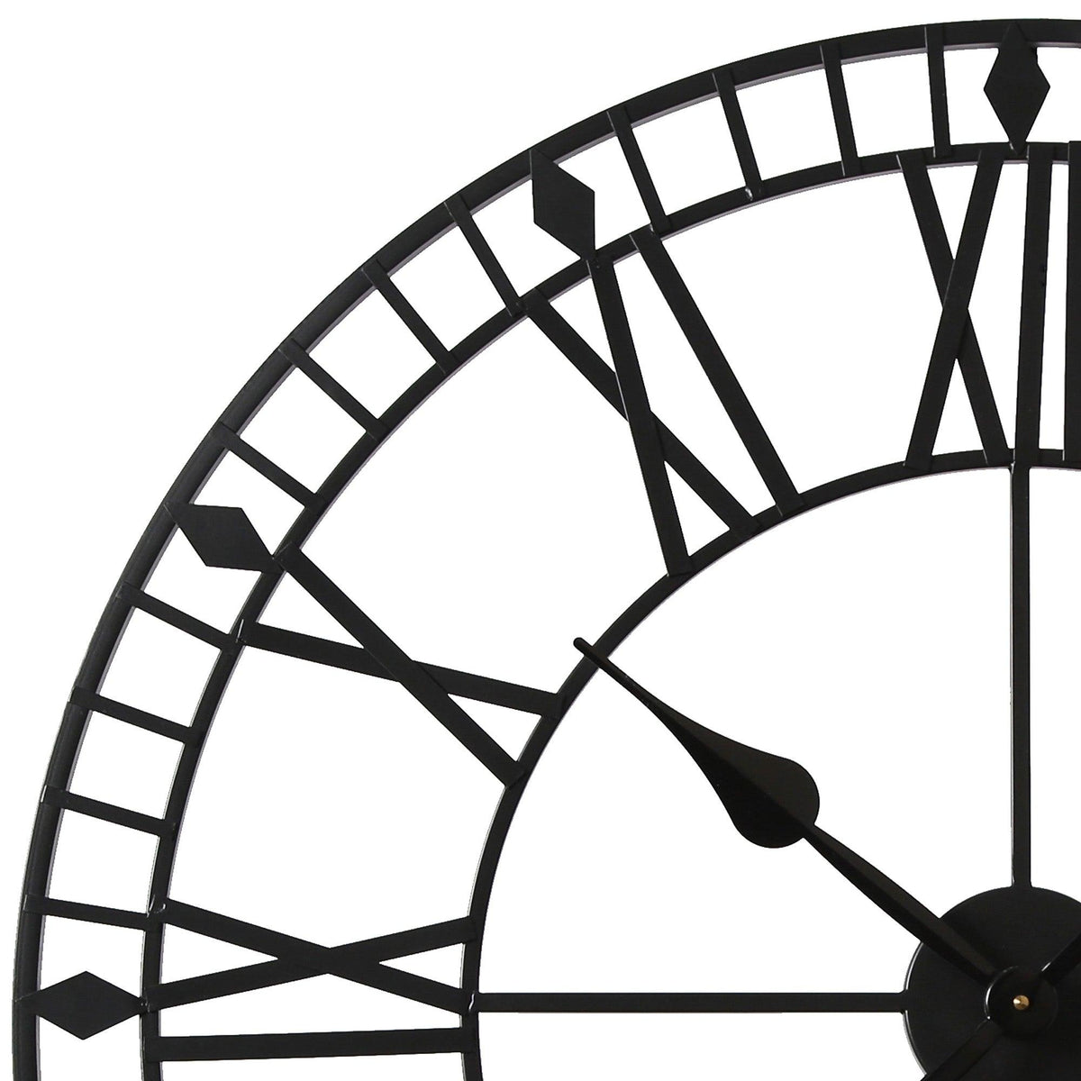Riseley Skeleton Wall Clock - Black