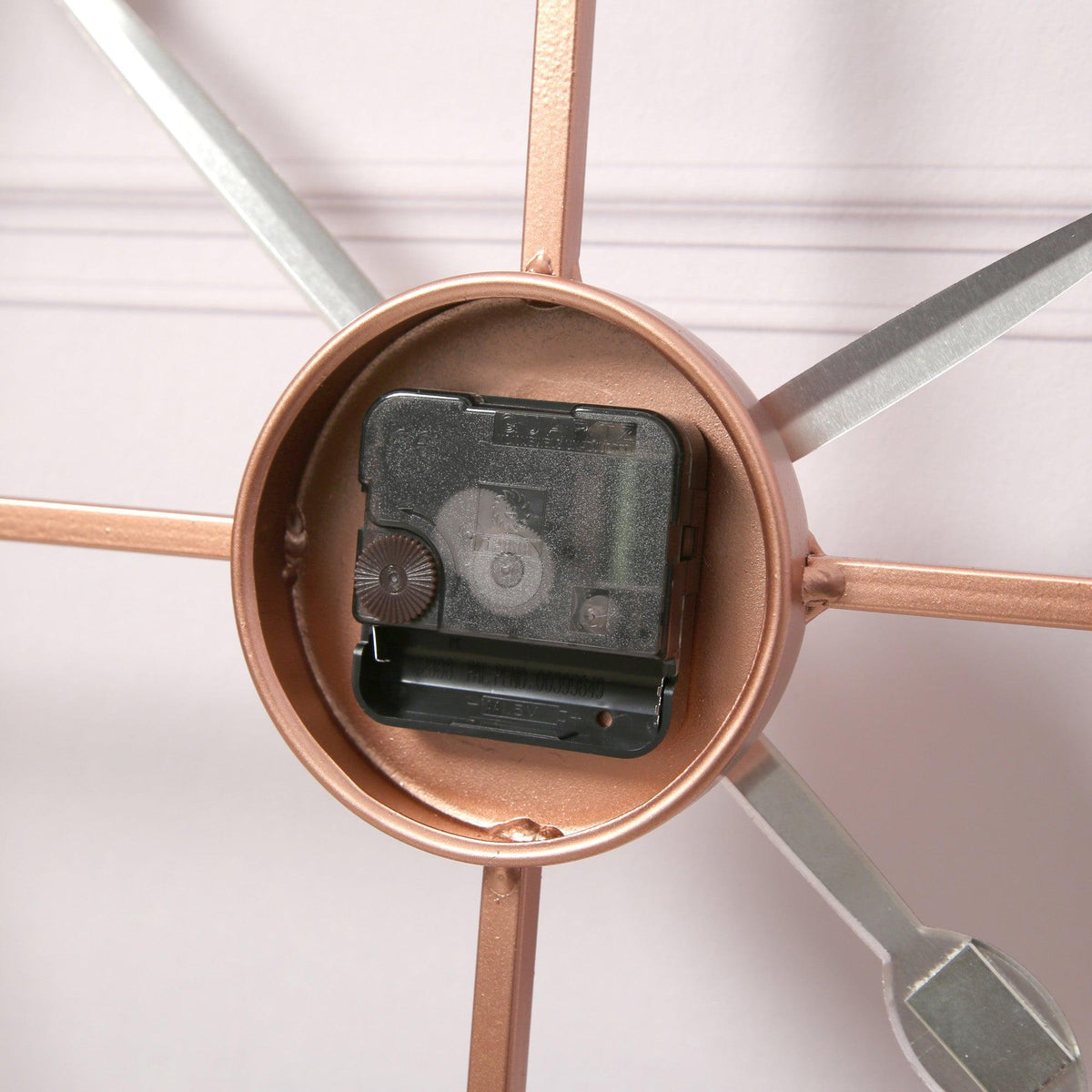 Riseley Skeleton Wall Clock - Copper