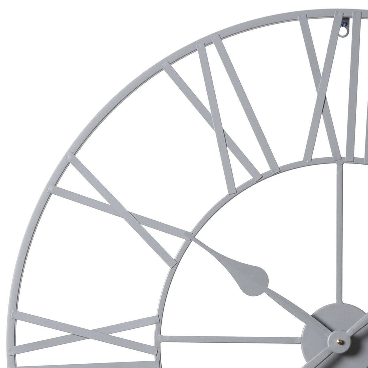 Riseley Skeleton Wall Clock - Grey