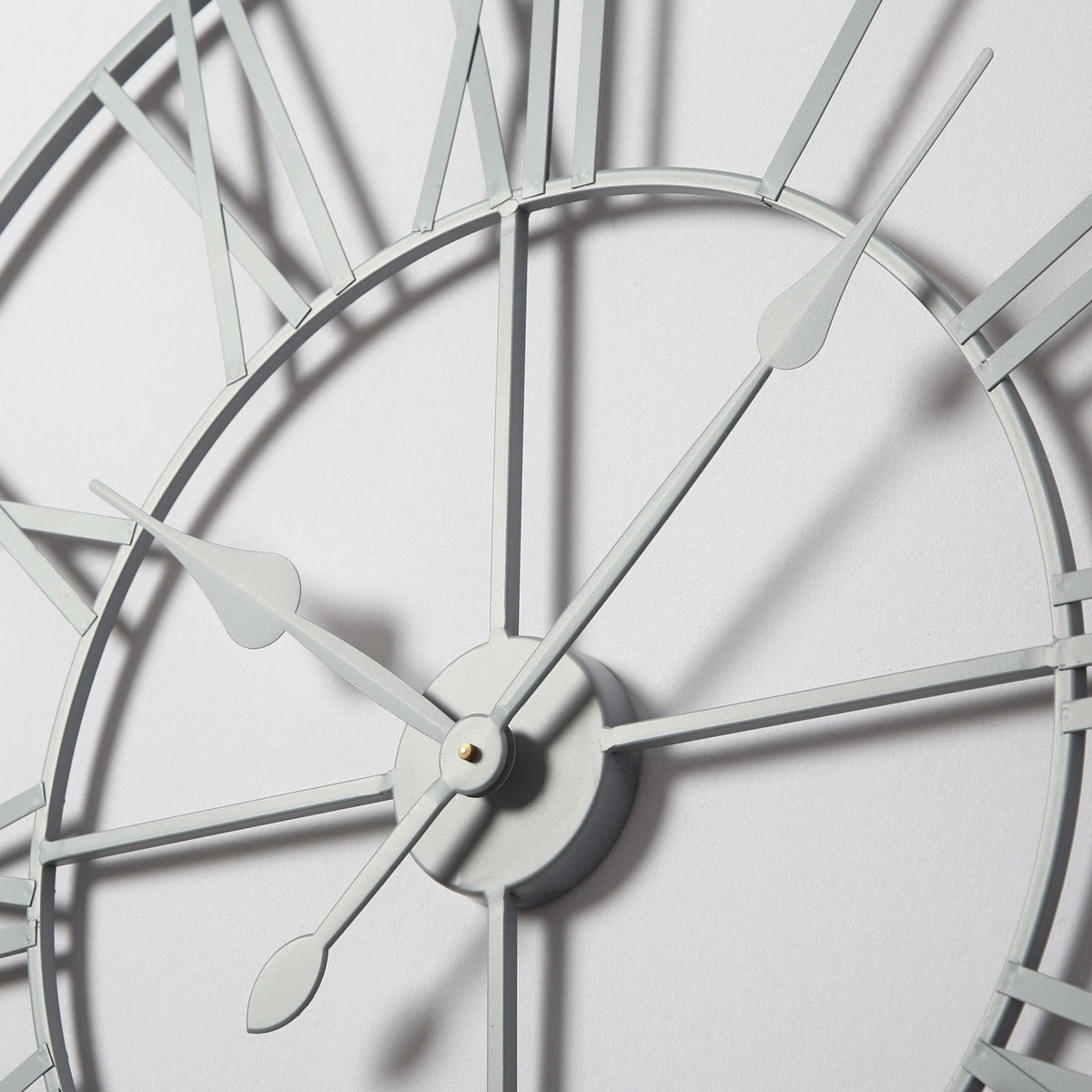 Riseley Skeleton Wall Clock - Grey