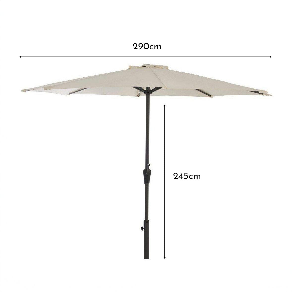 Cream Parasol - 3m Round
