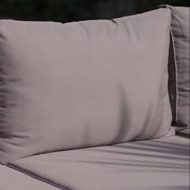 Rowan 2 Seater Wooden Garden Armless Sofa - Grey