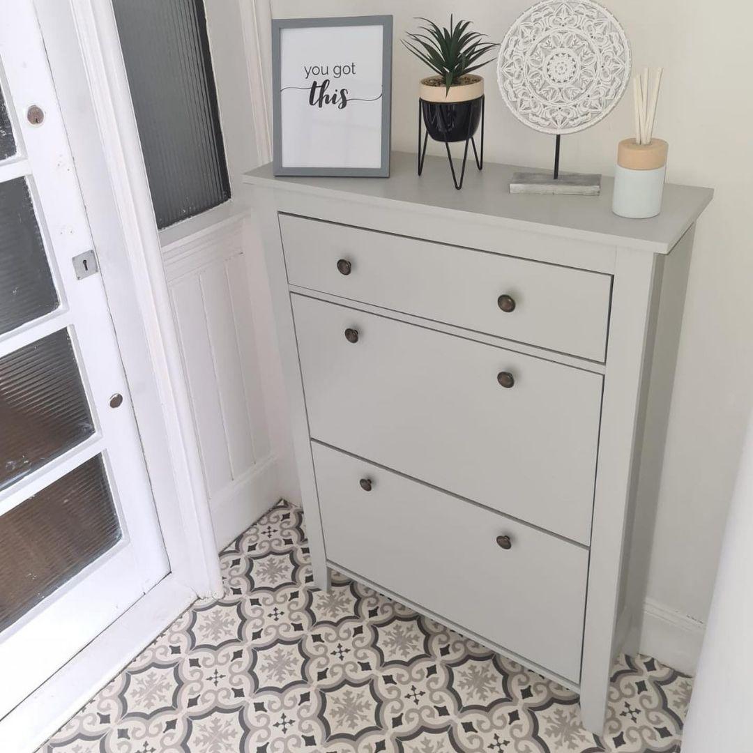 Sandhurst Shoe Cabinet - 3 Door - Grey