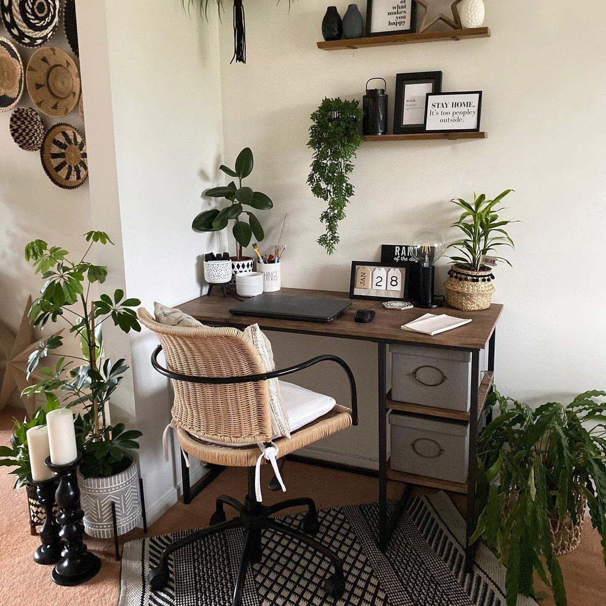 Sheffield Industrial Desk with Shelves