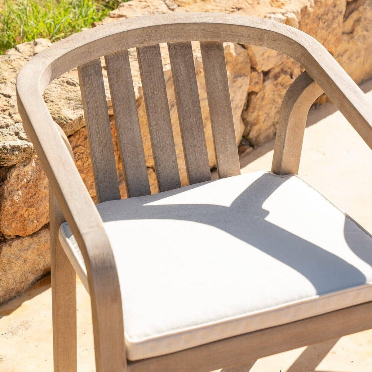 Shiro Garden Armchair Seat Cushion - Linen
