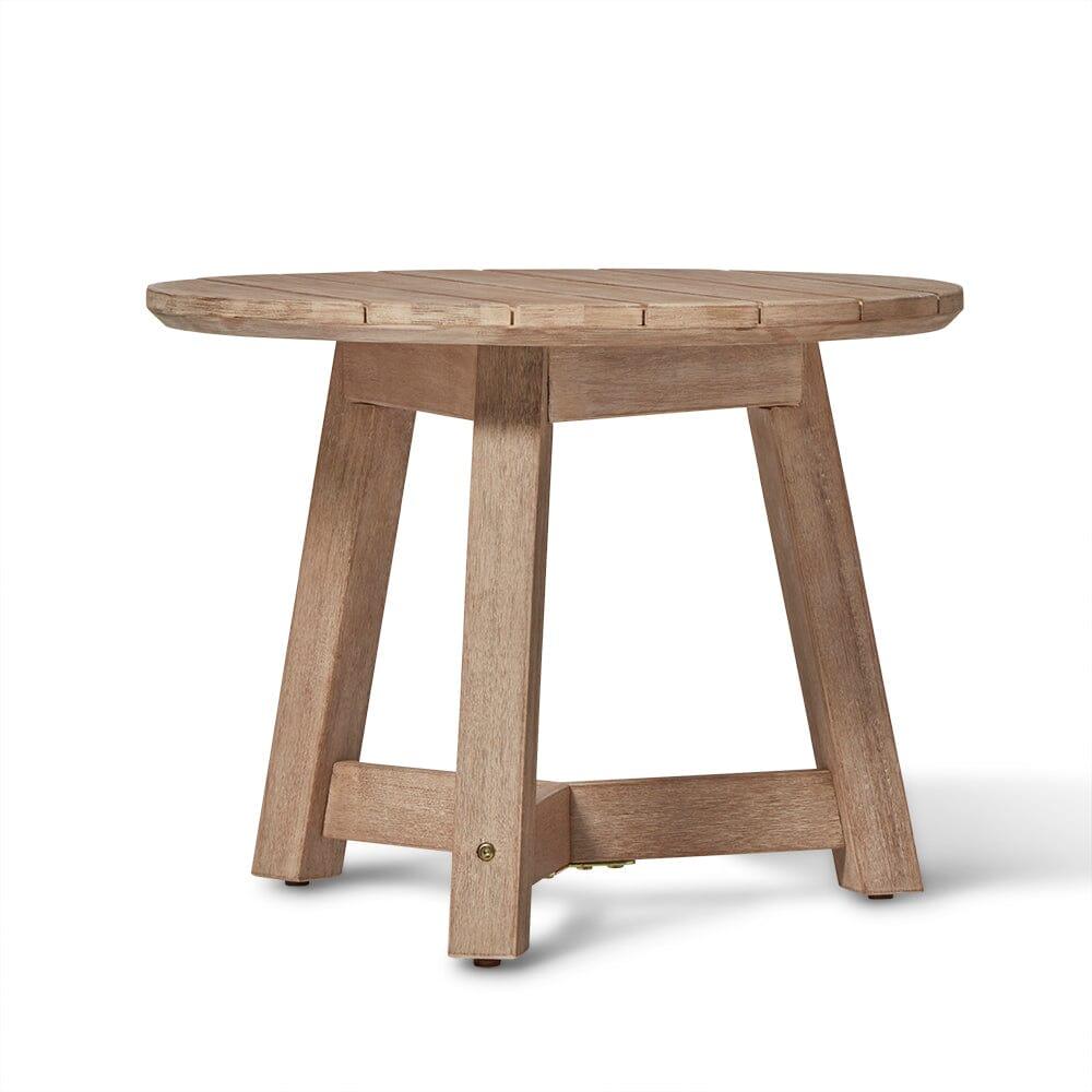 Outlet - Shiro Wooden Round Garden Side Table