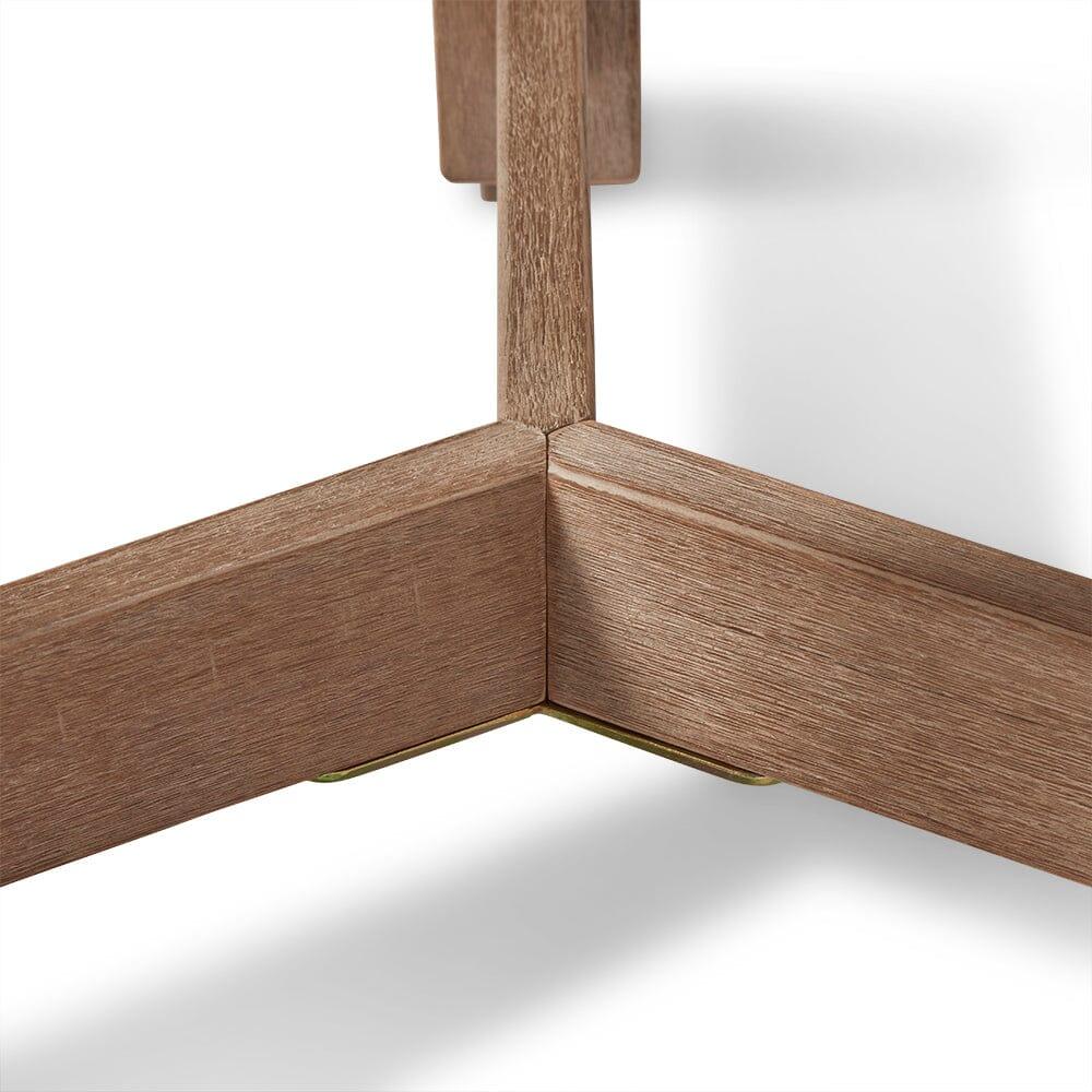 Shiro Wooden Round Garden Side Table