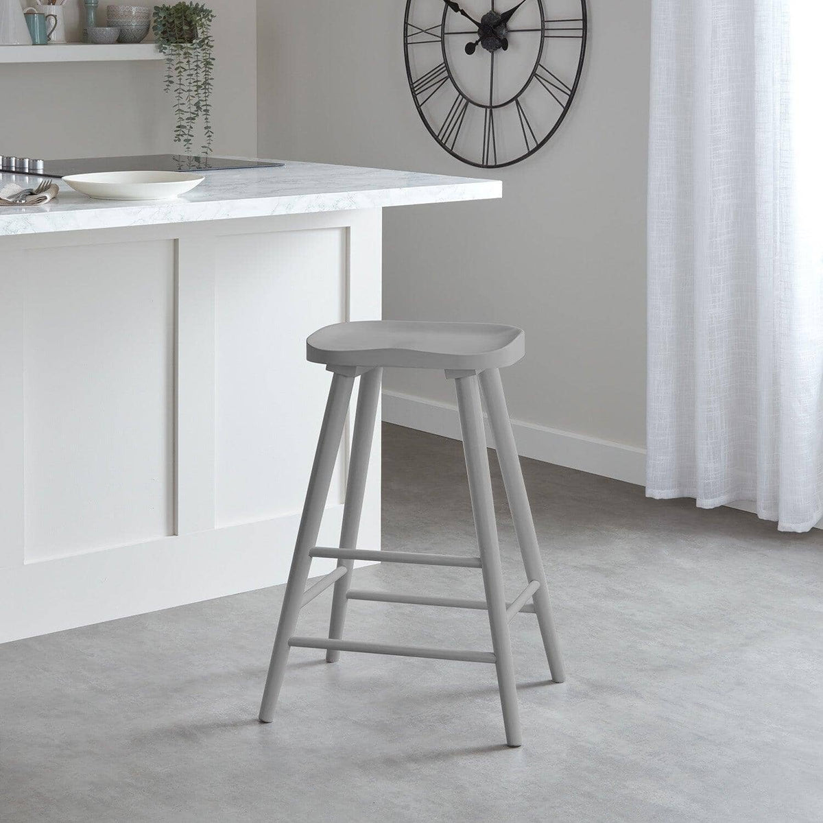 OUTLET - Silvester Grey Bar Stool
