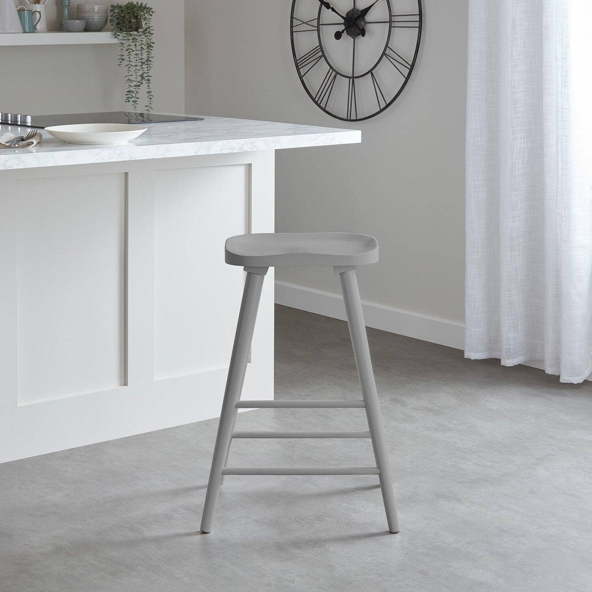 OUTLET - Silvester Grey Bar Stool