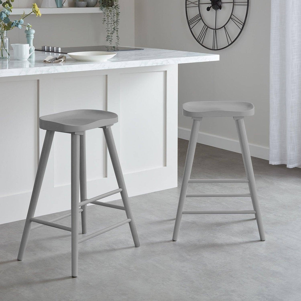 OUTLET - Silvester Grey Bar Stool