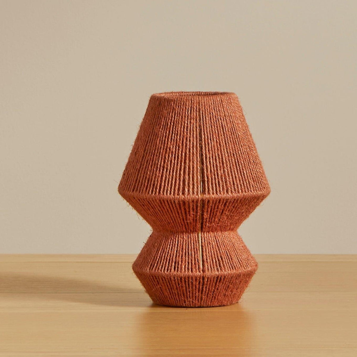 Sirana Small Burnt Orange Jute Table Lamp