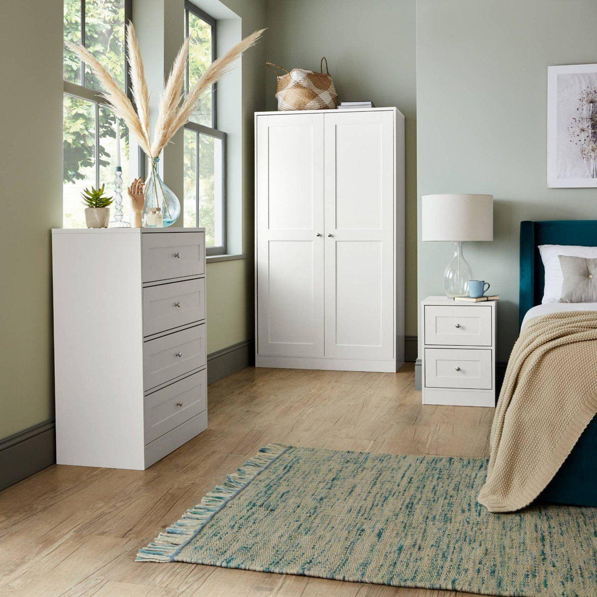 Stevie Chest of Drawers - 4 Drawer - White