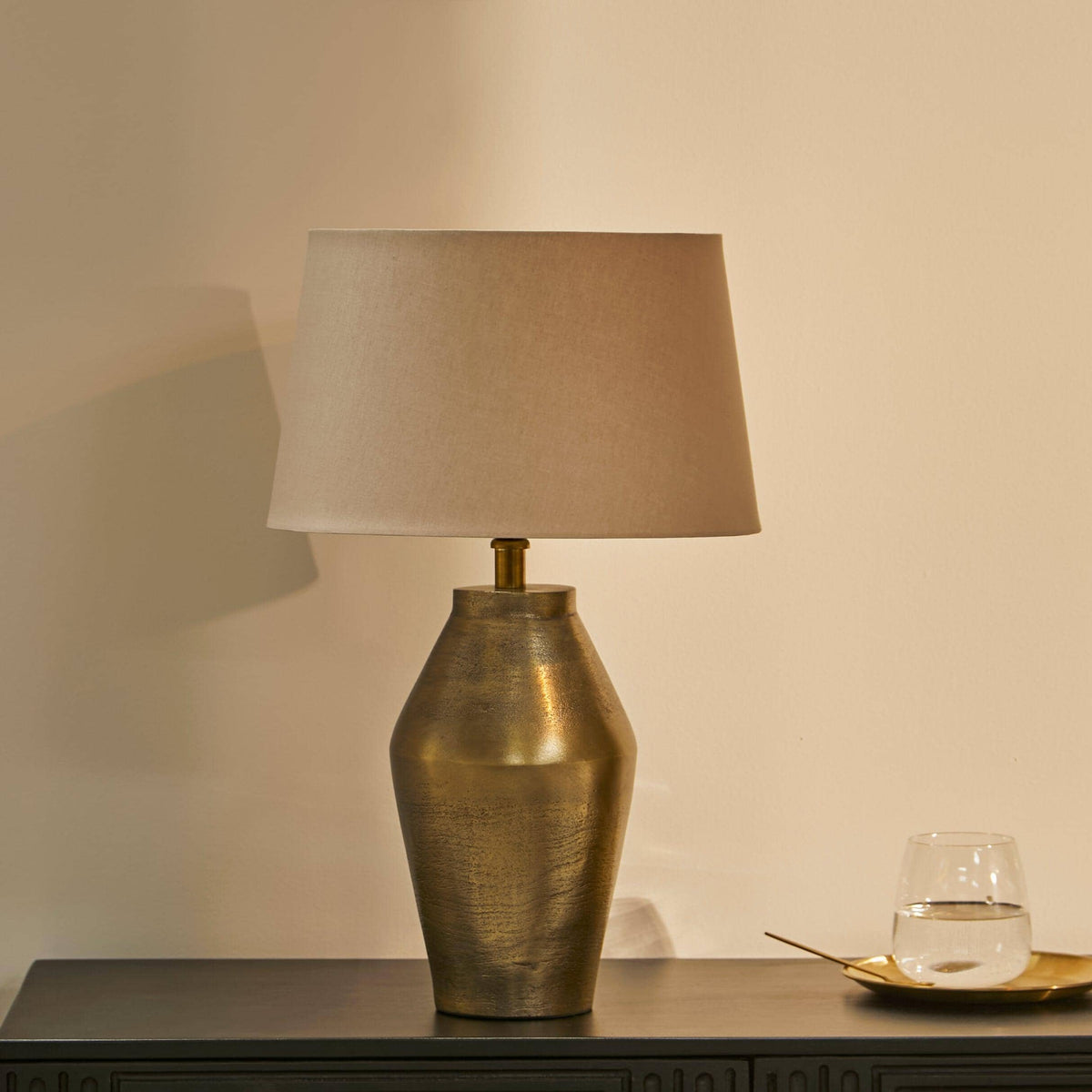 Thurlestone 29cm Metal Lamp Base - Gold