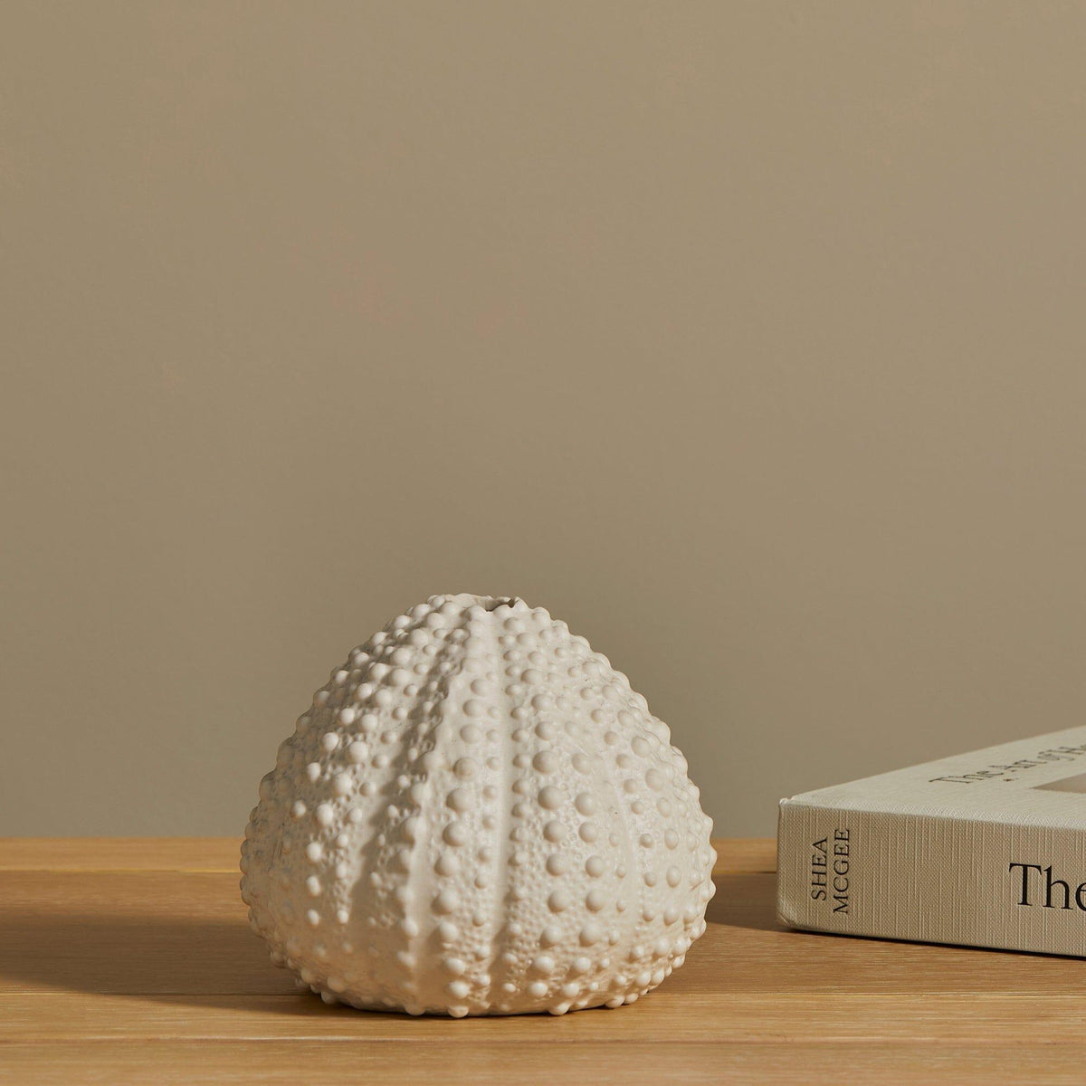 OUTLET - Thurnham 11cm Ceramic Sea Urchin Ornament - White