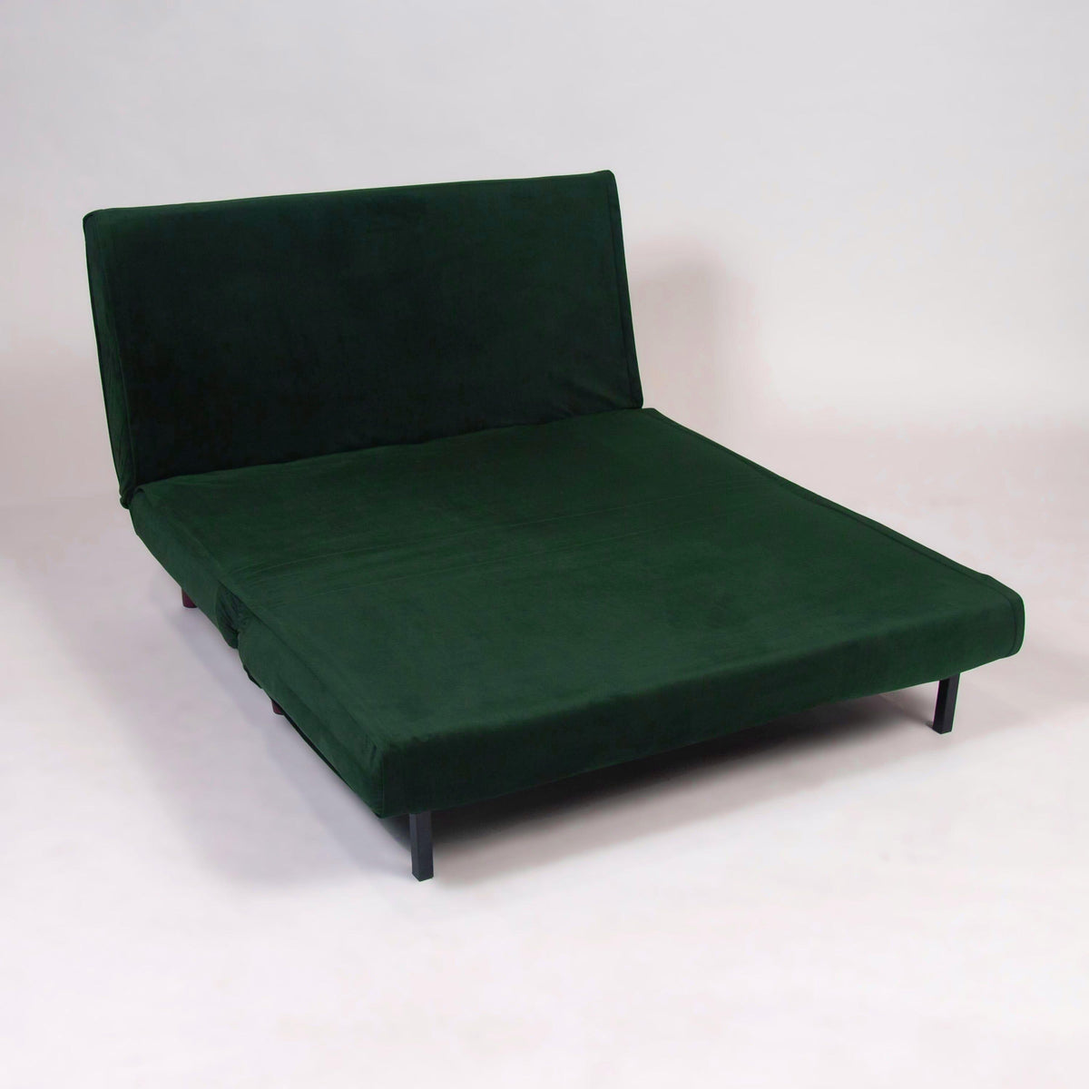 Una 2 Seater Double Sofa Bed - Green Velvet