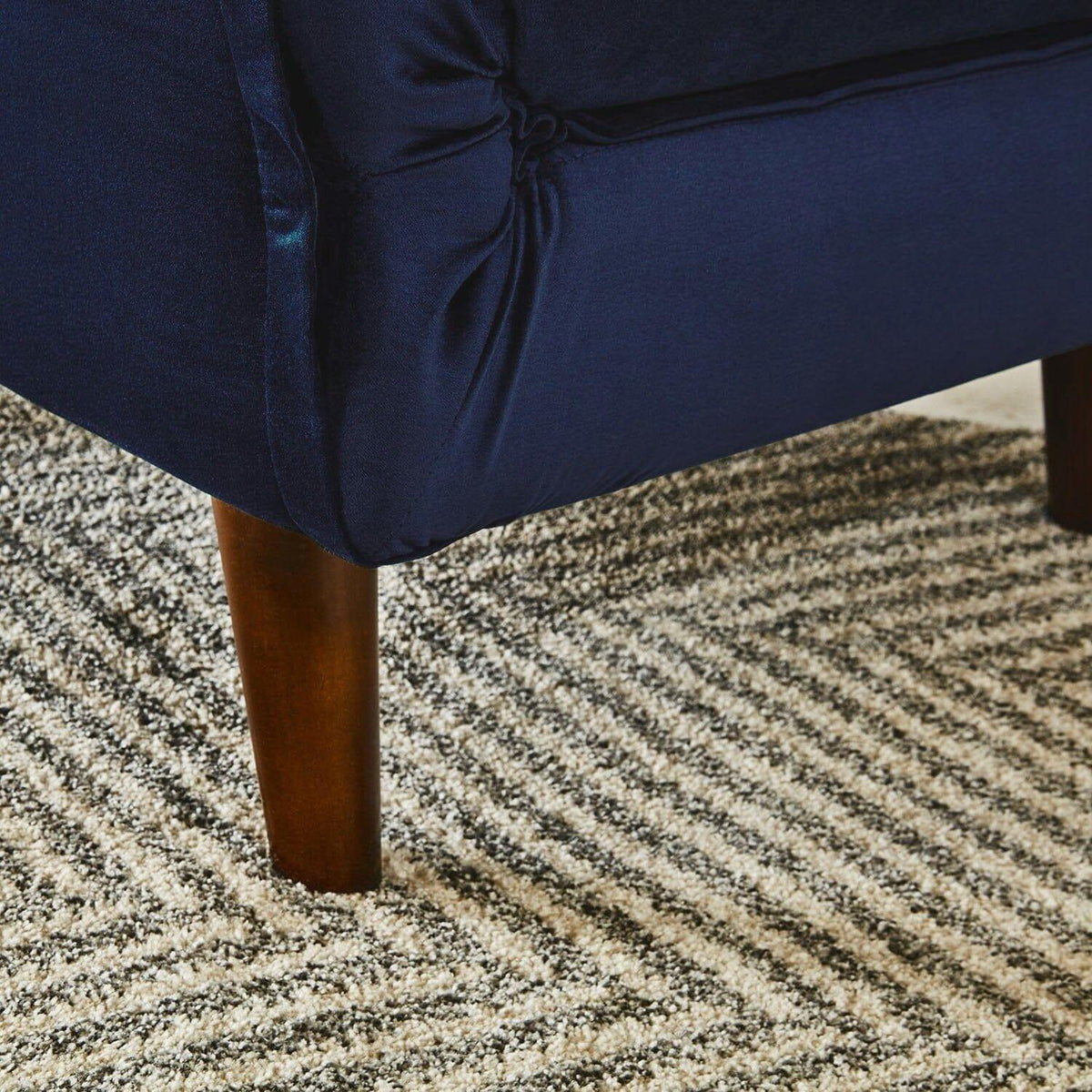 Una Single Sofa Bed - Blue Velvet