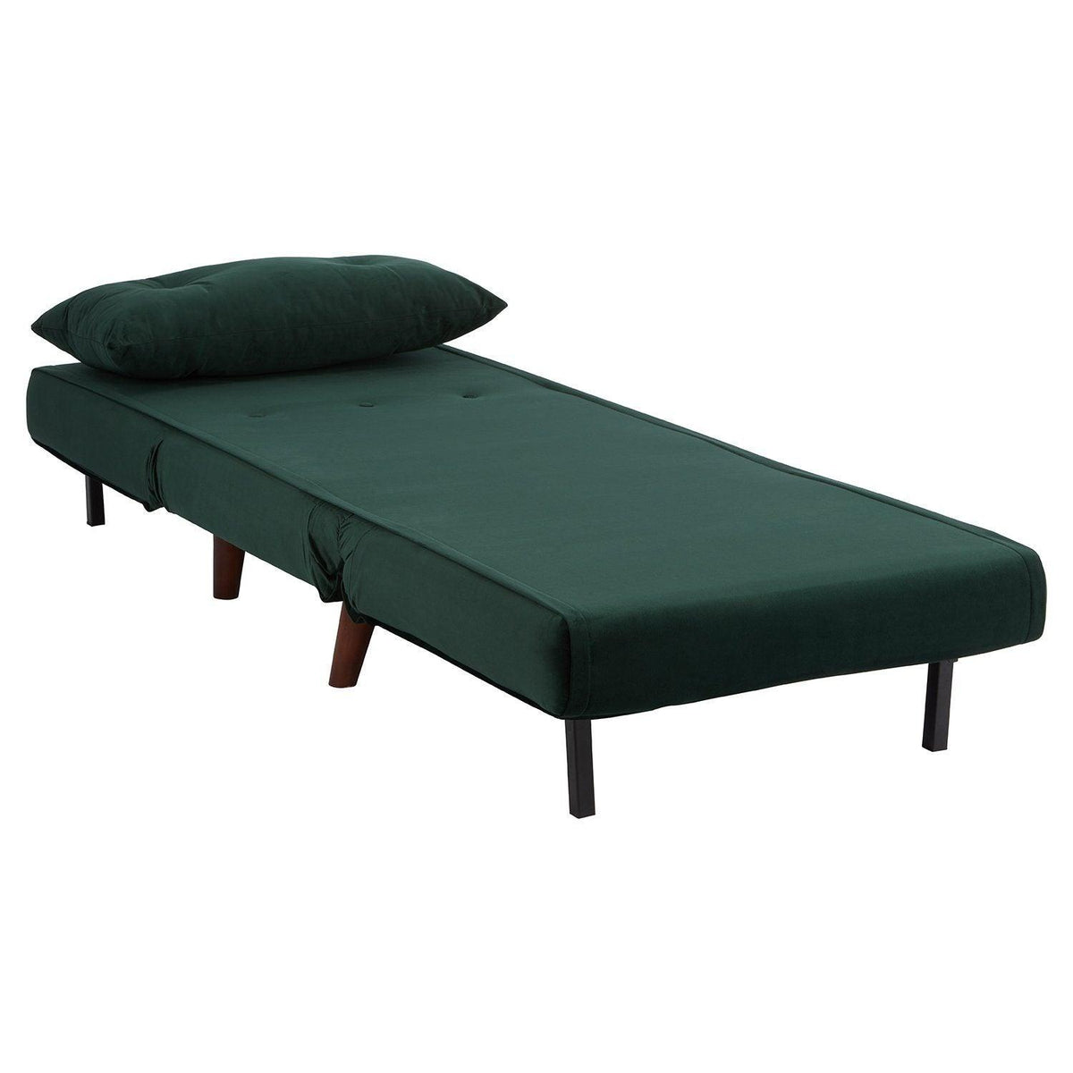 Una Single Sofa Bed - Green Velvet